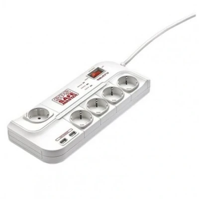 Image de Multiprise 5 Prises avec Interrupteur Salicru SPS USB (1,8 m)