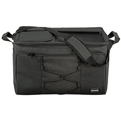 Afbeelding van bomoe KT53 Opvouwbare Koeltas Antracite 52l Koelbox voor Onderweg 53x37x32 cm Picknicktas Barbecues Festivals