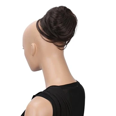 Afbeelding van CAISHA Hepburn Bun haarstukje, opgestoken haar, donkerbruin, DC5