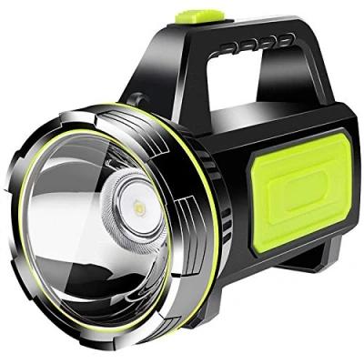 Afbeelding van YUNYODA Oplaadbare led zaklamp, superhelder, draagbaar, USB, grote batterijen, projector, hoge prestaties, lantaarn, zijlicht, voor camping en outdoor activiteiten