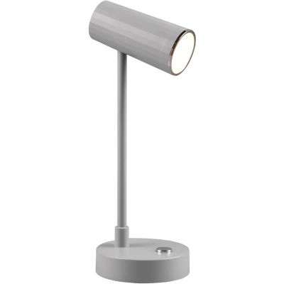 Afbeelding van LED tafellamp Lenny CCT met oplaadbare batterij, grijs