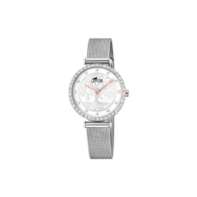Afbeelding van Lotus Analoog dameshorloge kwarts met roestvrijstalen Armband 18709/1, wit, armband, Wit.,