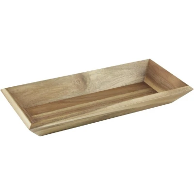 Afbeelding van Olympia Acacia Dienblad Rechthoekig 380x180x50mm DP884 Horeca &amp; Professioneel