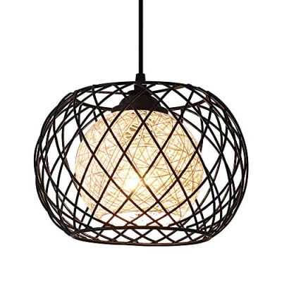 Afbeelding van hanglamp keukenlamp E27 vintage led staande lamp industriële voor badkamer woonkamer hal plafondlamp creatief 24 cm