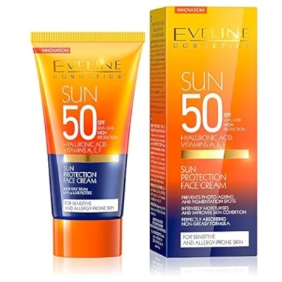 Afbeelding van Eveline Cosmetics Sun Protection Face Cream SPF50 50ml.