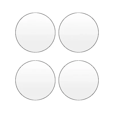 Afbeelding van QWORK® 4 stuks acrylplaat, rond, 2 mm dik, transparante acrylschijf, voor cake, display, bruiloft (30 cm)