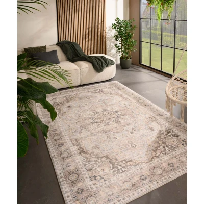 Afbeelding van Vintage Buitenkleed Valenca Fino Lichtgrijs/beige 200x290 Cm
