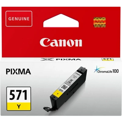 Afbeelding van Canon CLI 571Y Inktcartridge Geel