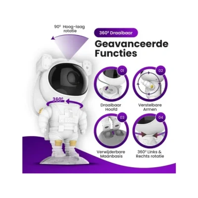 Afbeelding van MOB Galaxy Light projector Milky Way Astronaut Sterrenhemel 7 Kleuren