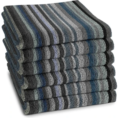 Afbeelding van DDDDD keukendoek Over the rainbow 50x55 cm Grey 6 stuks