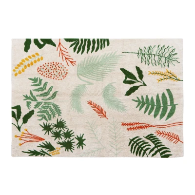 Afbeelding van Lorena Canals Wasbaar katoen vloerkleed Botanic Plants L 170x240cm