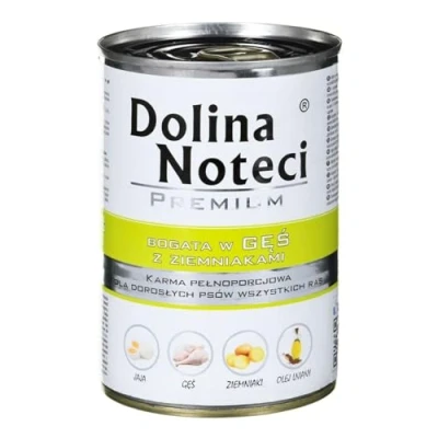 Afbeelding van DOLINA NOTECI Premium Rijk aan gans met aardappelen nat hondenvoer 400 g