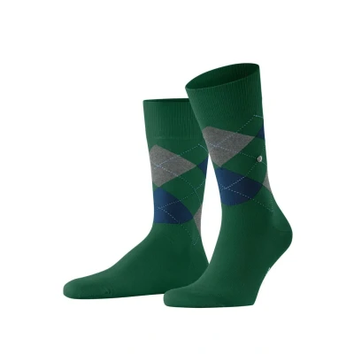 Afbeelding van Burlington KING Onesize Sokken, Heren, Maat: 41 46, Grün grau blau