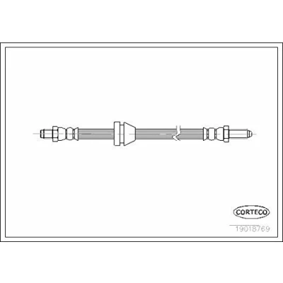 Afbeelding van CORTECO 19018769 Remslang Vooras 388mm FORD: FIESTA 2