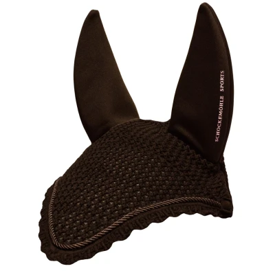Image de Schockemöhle Bonnet Anti Mouches Air Silent Chocolat Cob
