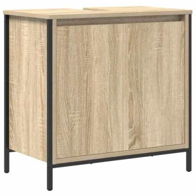 Image de vidaXL Meuble de salle bain lavabo chêne sonoma 60x34,5x60 cm861893