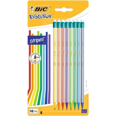 Afbeelding van BIC Evolution Potloden met Gum, 8st.