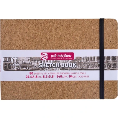 Afbeelding van Talens Art Creation schetsboek, Kurk, 21 x 14,8 cm schetsblok
