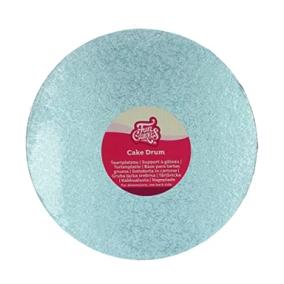 Afbeelding van FunCakes Cake Drum Rond Baby Blauw Ø25 cm / 12 mm Taartonderlegger Taartkarton