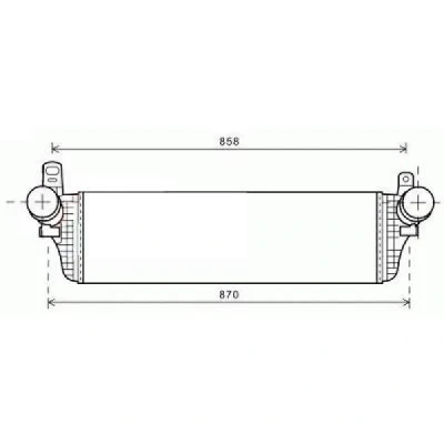 Afbeelding van DIEDERICHS 8227302 Intercooler Aluminium Climate VOLKSWAGEN: Transporter 5, 5 Bus, Multivan (7HM