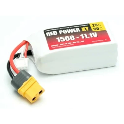 Afbeelding van Red Power LiPo accupack 11.1 V 1500 mAh Softcase XT60