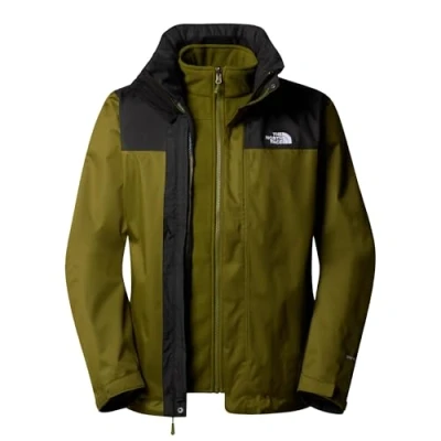 Afbeelding van The North Face Evolve Triclimate Jacket 2 IN 1 Softshelljas, Heren, Maat: Small, Forest olive/black