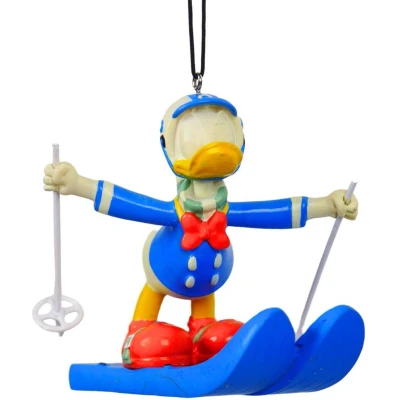 Afbeelding van 3D Ornament Donald Ski 8,5x9x8 cm kerstornament Disney