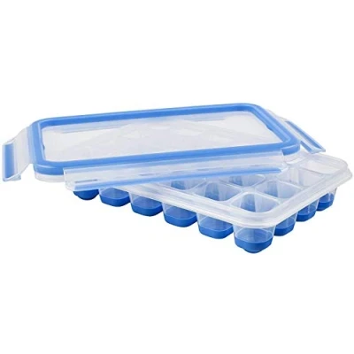 Image de Emsa 517389 Boîte à Glaçons, Plastique, Bleu, 22,5 x 16,3 5,8cm