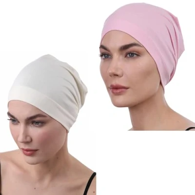 Afbeelding van Deresina Headwear Sleep Cap met capuchon voor dames, Kersenappel