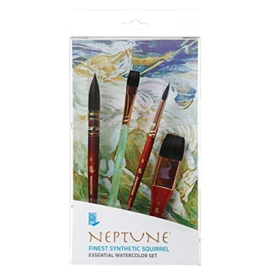 Afbeelding van PRINCETON Neptune Essentiële set met 4 aquarelpenselen