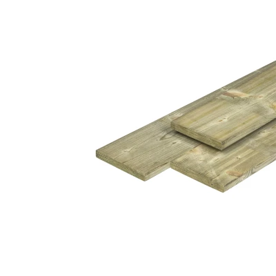 Afbeelding van Plank Geïmpregneerd Grenen 1,5x14x300 cm