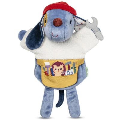 Afbeelding van Lilliputiens Handpop Jules De Hond Vanaf Geboorte Tot Leeftijd Van Eerste Verhalen, Met Deze Pop Kun Je Verhalen Leven Brengen Gemaakt Gerecycled Polyester Geschikt 2 Jaar