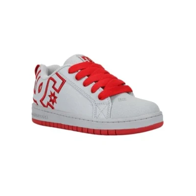 Afbeelding van DC Shoes Graffik Sneakers laag voor kinderen, Maat: 33, Xssr grey red Leer en textiel