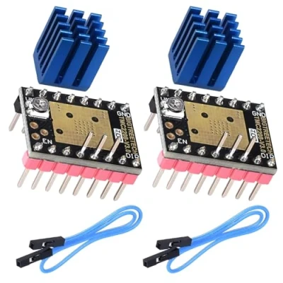 Afbeelding van TMC2208 V.3.0 Set van 2 stapsgewijze schokdempers met koellichaam driver, reserveschokdempers voor 3D printers, Ultra Silent module (TMC2208 V3.0)