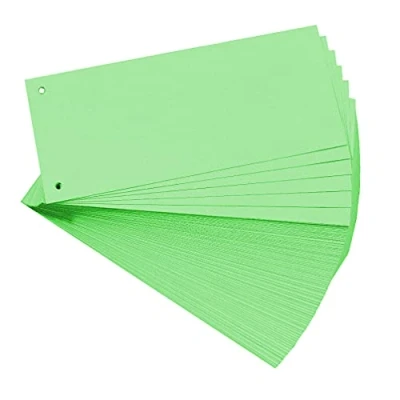 Image de Paquet 100 fiches intercalaires horizontales unies perforees forever 105x240mm exacompta 13445b