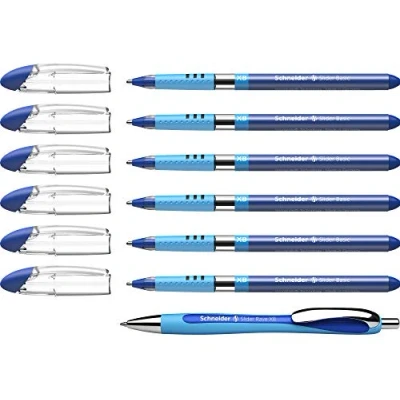 Afbeelding van Schneider Slider Basic XB balpen, 6 + 1 gratis, blauw balpen