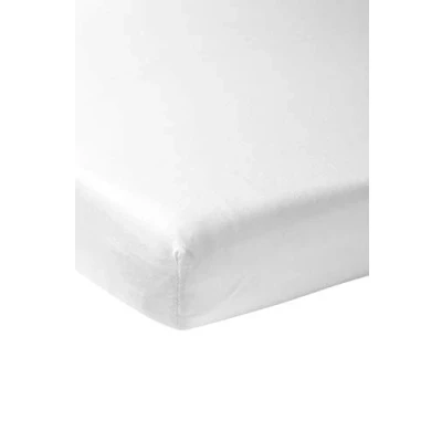 Afbeelding van Meyco Baby Uni hoeslaken ledikant white 60x120cm