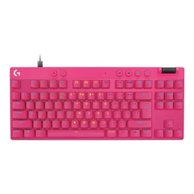 Afbeelding van Logitech G PRO X TKL RAPID toetsenbord Gamen USB QWERTY US International Roze