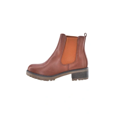 Afbeelding van Elara Chunkyrayan Enkellaarsjes voor dames, Camel New York.