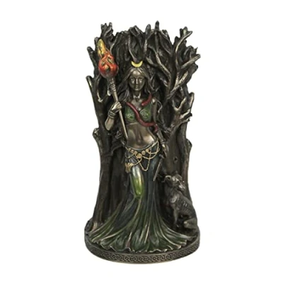 Afbeelding van Griekse Godin van Magie Hecate Gebronsd beeldje Veronese Design (hxbxd) ca. 21cm X 11cm 8cm