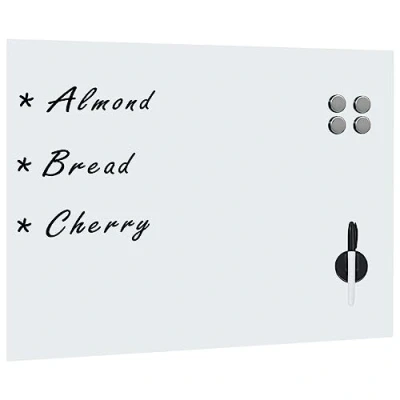 Image de vidaXL Tableau blanc magnétique mural en verre 80 x 60 cm30112