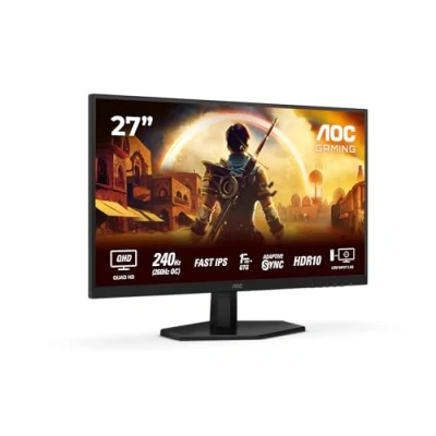 Image de AOC Gaming Q27G42ZE Moniteur de jeu Quad HD 27&quot;, 240 Hz, 1 ms, G Sync comp., HDR10 (2560 x 1440) noir/rouge
