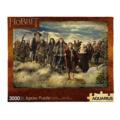 Afbeelding van AQUARIUS The Hobbit Puzzel (3000 stukjes Jigsaw Puzzel) Glare Free Precision Fit Virtually No Puzzle Dust Officieel gelicentieerd Merchandise &amp; Collectibles 81 x 101 cm