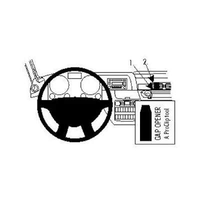 Afbeelding van Brodit ProClip houder geschikt voor MAN TGL/ TGS/ TGX/ TGM Center mount