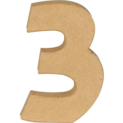 Afbeelding van Decopatch Cijfer 20 cm Papier marche 3