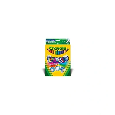 Afbeelding van Crayola Viltstiften 12 Afwasbare Voor Kinderen Dunne Punt