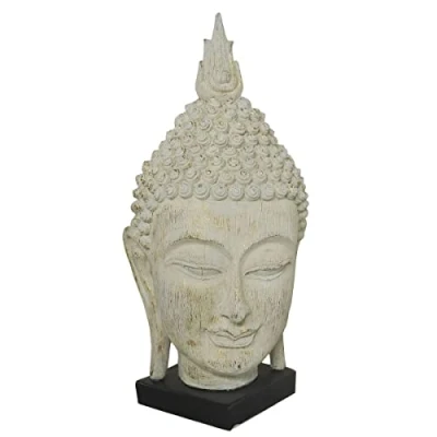 Afbeelding van Decoratieve figuren DKD Home Decor Grijs Boeddha Hars (33 x 34 65 cm)