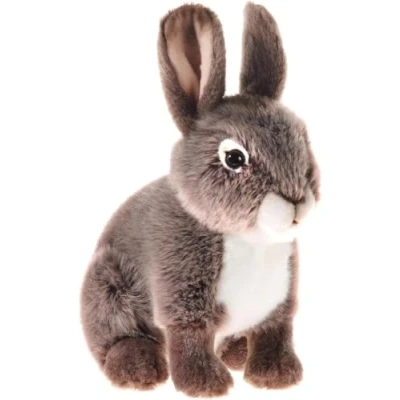 Afbeelding van pluche konijn / haas knuffel zittend 21 cm hazen konijnen