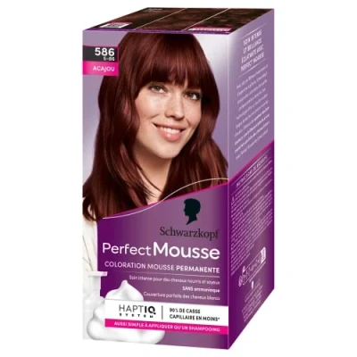 Afbeelding van SCHWARZKOPF HDmirrorR Permanente haarverf, perfect schuim, mahonie 586