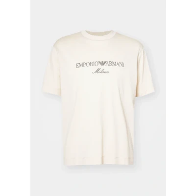 Afbeelding van Emporio Armani Tshirt print, Heren, Maat: XS, Ecru